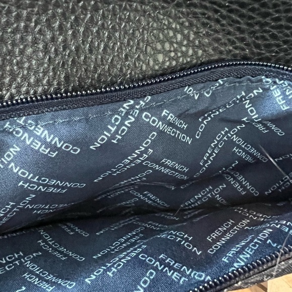 NWT French Connection Kitty Pebble Shoulder Bag - Black - Picture 8 of 16